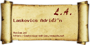 Laskovics Adrián névjegykártya